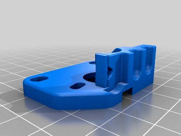 Mk8 Extruder Upgrade Base with filament guide for flexible filament by toybuilder