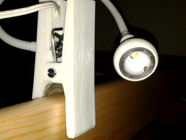 Ikea JANSJA LED clamp spotlight clip replacement by q_h