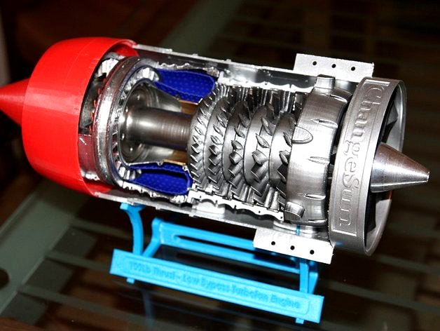 Low Bypass Turbofan Jet Engine by gahwar