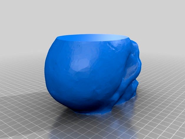 Flat-topped Skull with Fangs by zennmaster