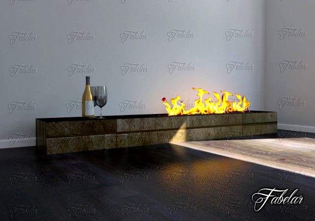 Fireplace 01 3D Model