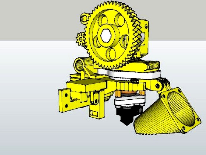 Accessible wade extruder with budashnozzle for portabee by zhenning