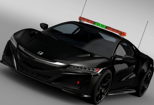 Honda NSX 2016 Safety Car 3D Model