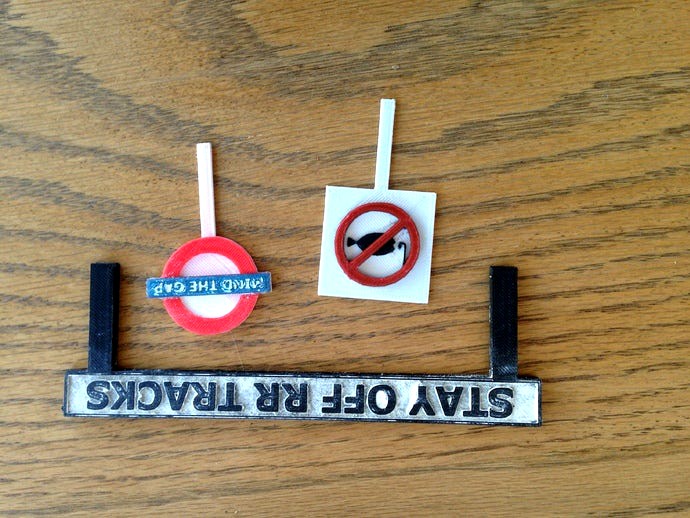 Model Railway signage by BartW