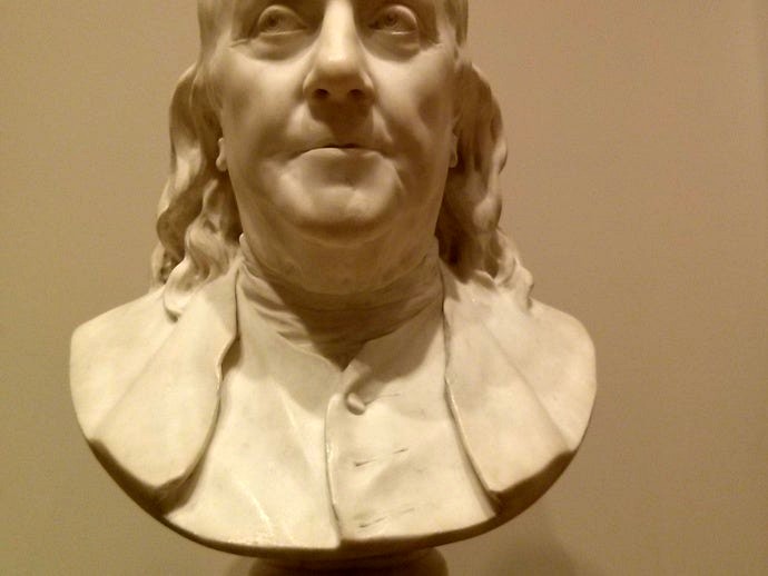 Bust of Benjamin Franklin by chrisniederer