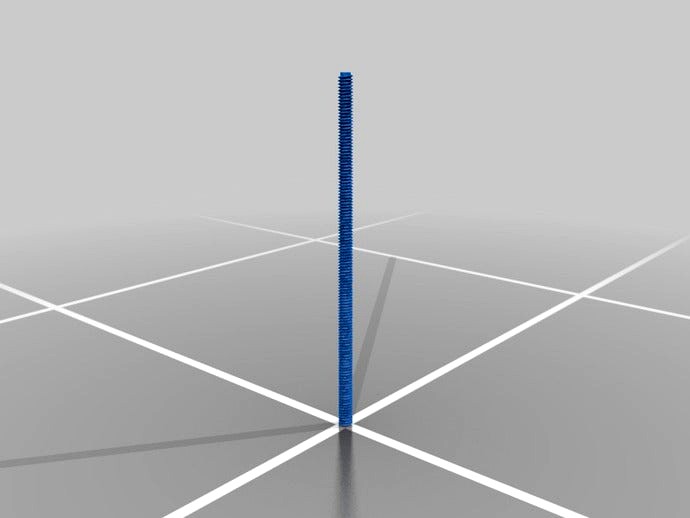 1/4-20 threaded rod by noslenwerdna 3d model