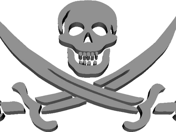 Skull and Swords (Jolly Roger) by BY_CRC