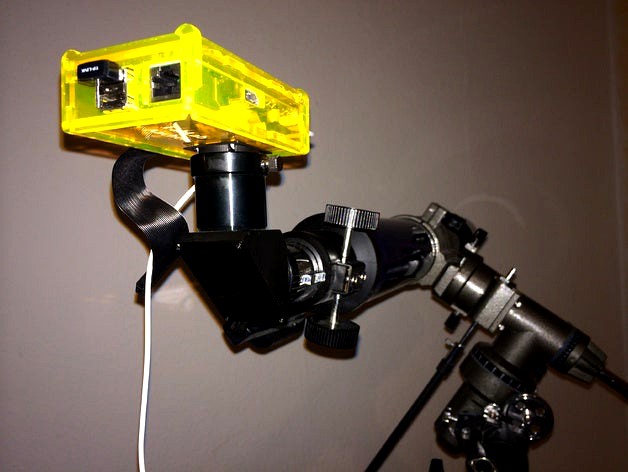 RaspberryPi Camera Telescope Mount by bohne