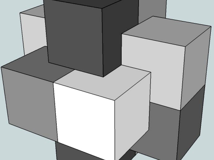 6 Piece Burr Puzzle (level 4-7) "Israeli Burr" by clockworkautomation