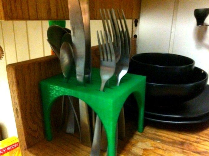 slotted silverware holder by narango