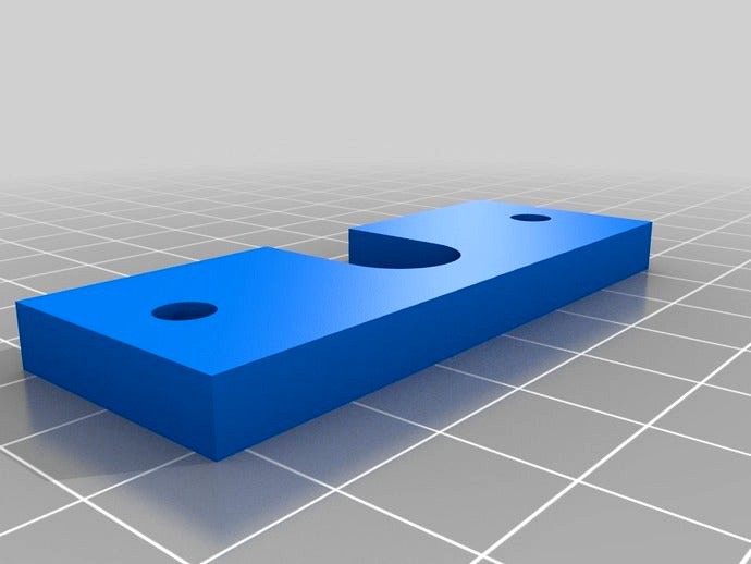 E3D hotend simple mount plate by BadgerForce