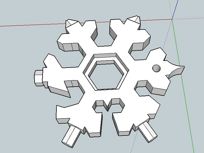 Snowflake multi tool print 5 by norcalz7