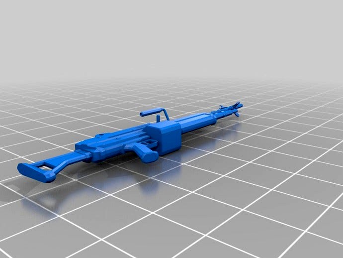 Fallout New Vegas Light Machine Gun by uwcrutch