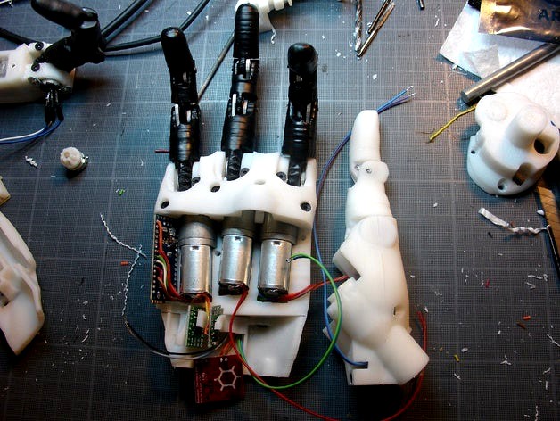 InMoov finger prosthetic project by Gael_Langevin