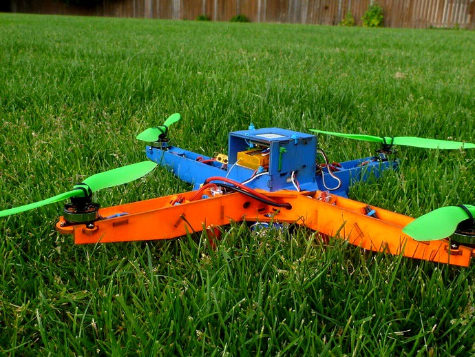 Laser Cut Quadcopter Frame by DylanFM 3d model
