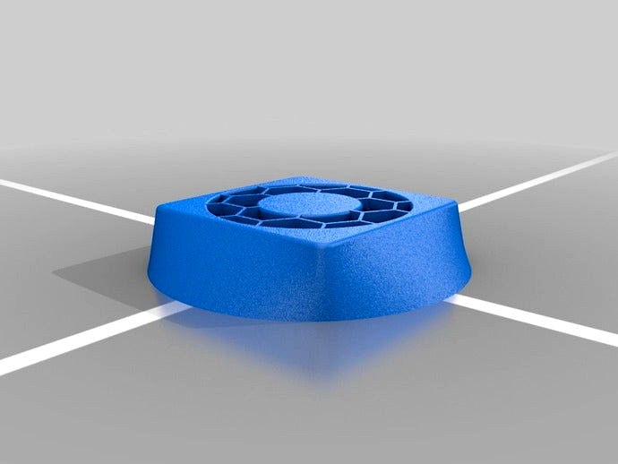 50mm low profile box fan with grill by IonEwe