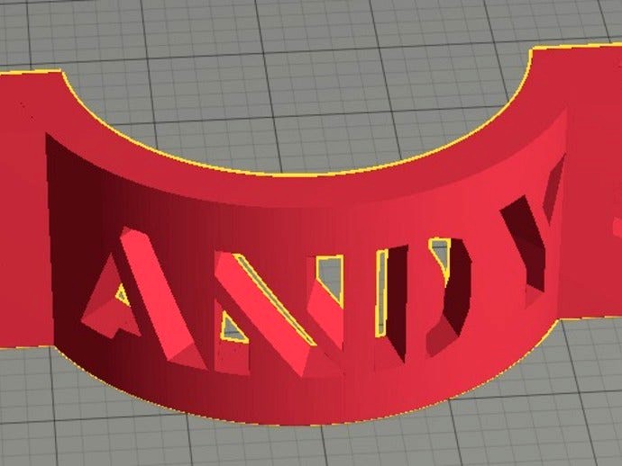 OpenSCad Stencil Font for Write library by romankornfeld