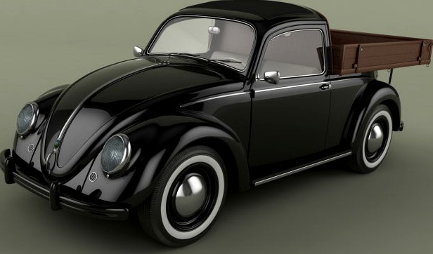 Volksvagen Beetle Pick-up 3D Model