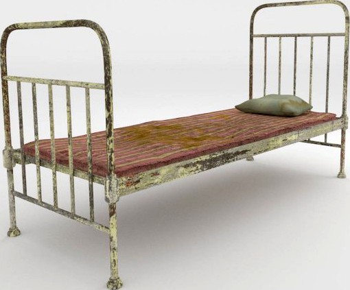 Old Bed 3D Model