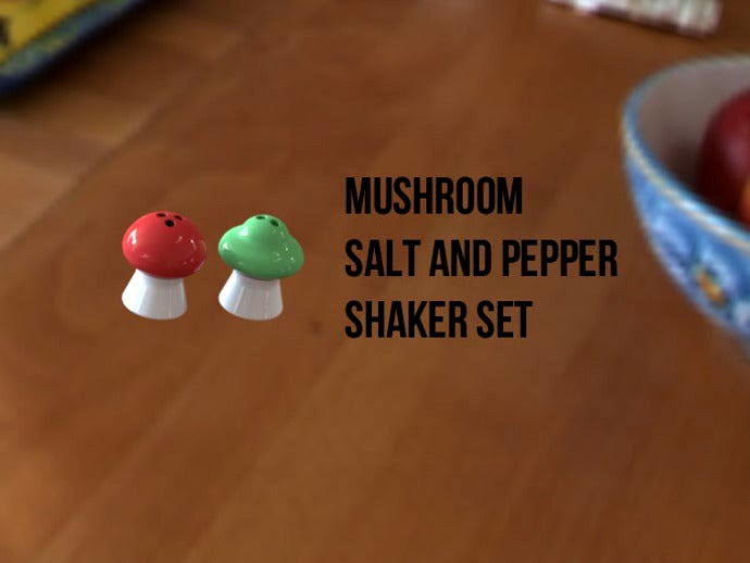 Mushroom Salt and Pepper Shaker Set by Caboose