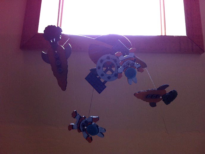 Astro-Rabbits Mobile by dutchmogul