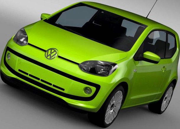 VW UP EcoFuel 3Door 2015 3D Model