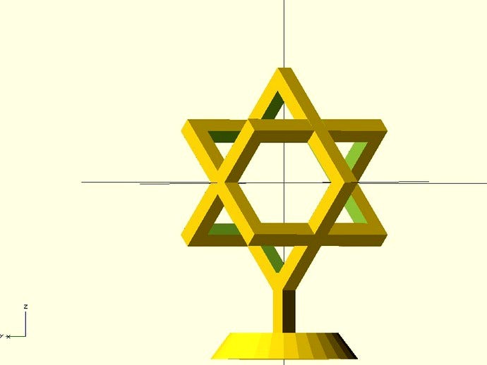 Magen David - Optical illusion by meirm