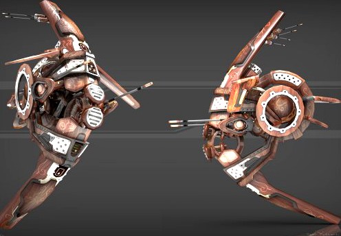 Drone V1 Wood 3D Model