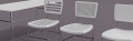 Classroom chair and table set 3D Model