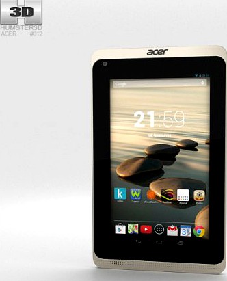 Acer Iconia B1-720 White 3D Model