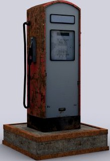 Gas station 3D Model