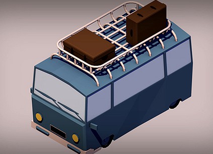 Low Poly Van