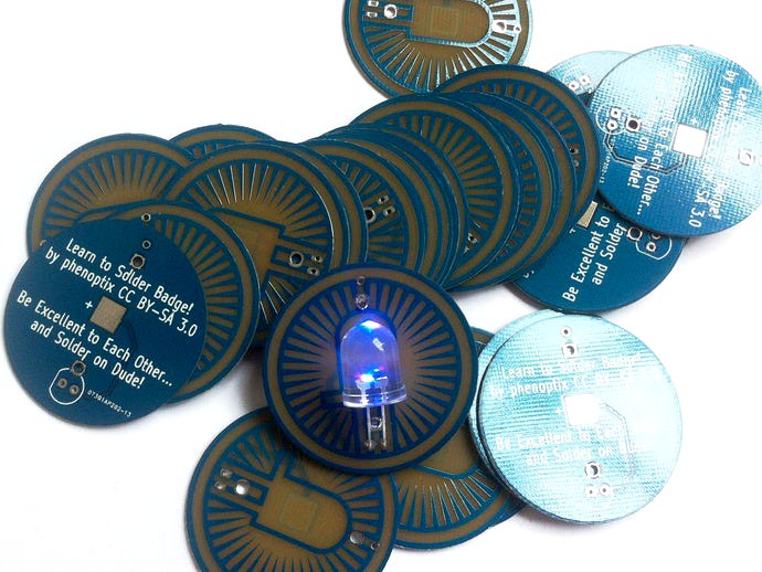 phenoptix - Learn to Solder Badge by phenoptix