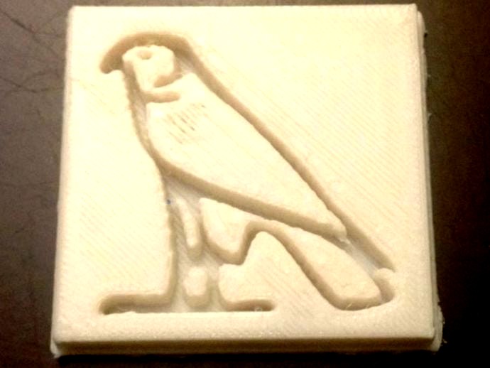 Hawk hieroglyph by noordvyk