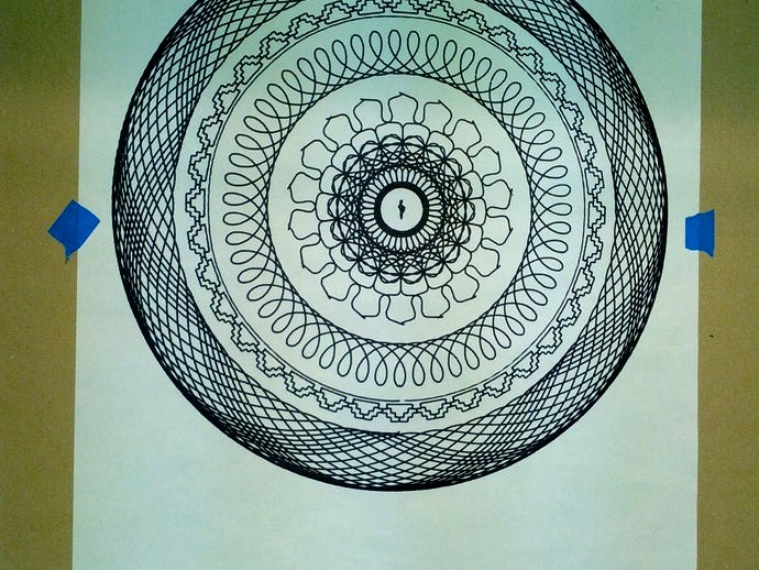 Spirograph Sharpie Art By CNC  by andyseubert