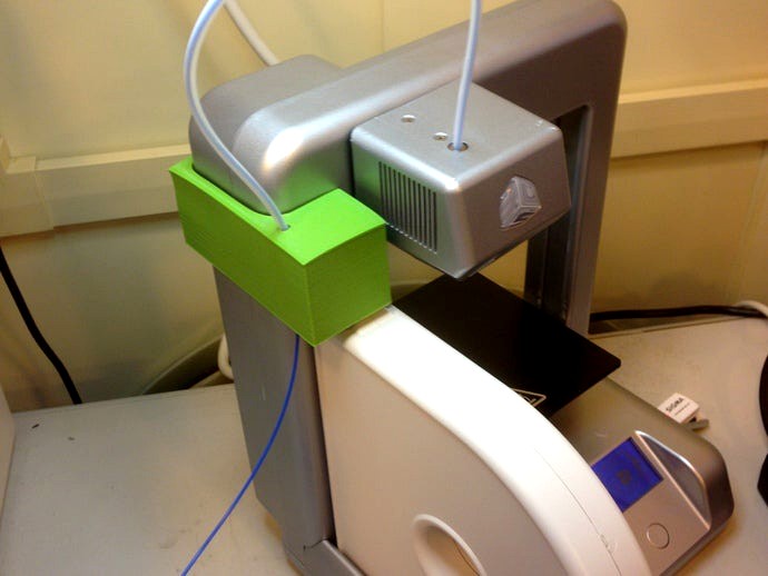Cube 3D Printer bulk filament spool adapter by nafis