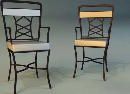 Chair metal kitchen
