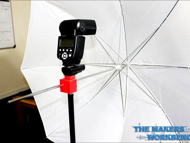 Strobist style umbrella holder for light stands.  by TheMakersWorkbench