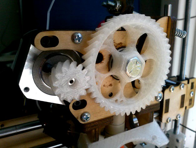 Printrbot Helical Extruder Gears by nseward