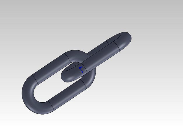 2 links in a chain by 3dprinternetdotcodotnz