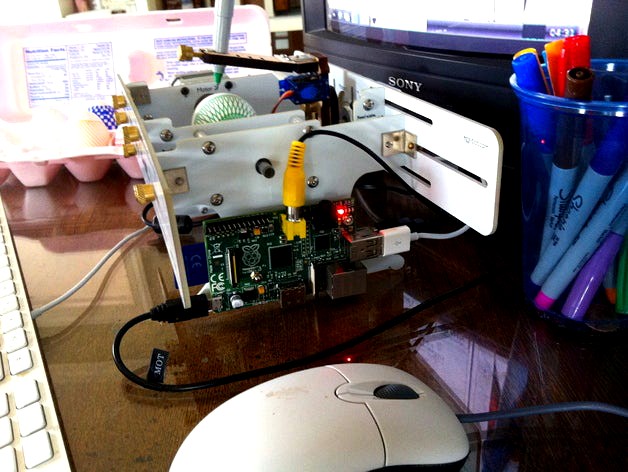 Raspberry Pi powered EggBot by crgfrench