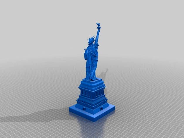 Statue of Liberty with base building by hroncok