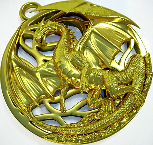 Dragon pendant (printable)