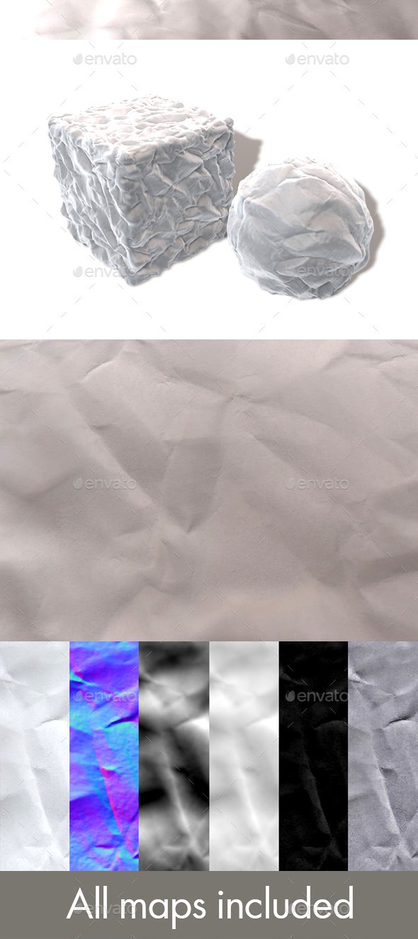 Crumpled Paper Seamless Texture