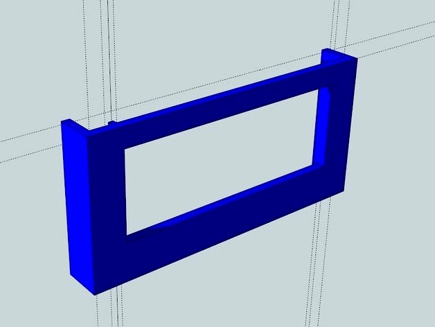 Simple 16x2 LCD Cover - fits Seeed Studio LCD by mattkw80
