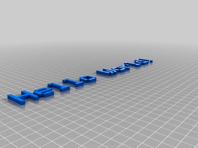 OpenSCAD 3D Text Generator by pgreenland