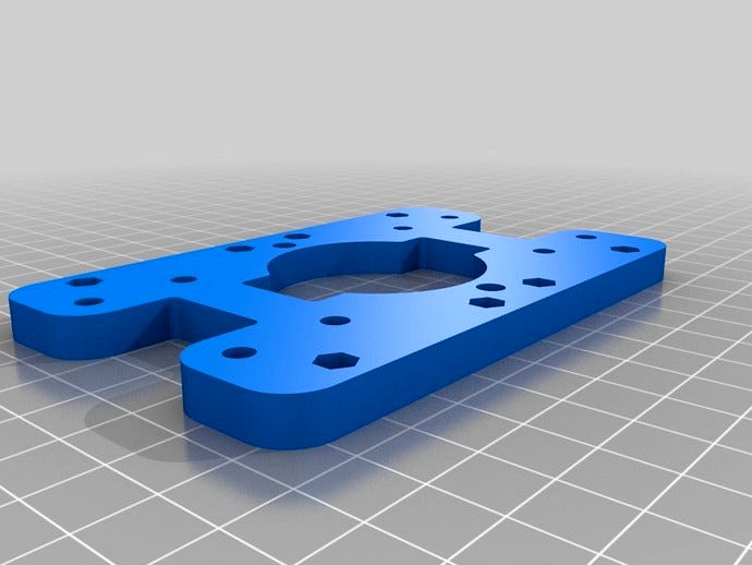 X Carriage for Igus Pillow Block Bearings with Rear Fan Mount by 3dSuppli