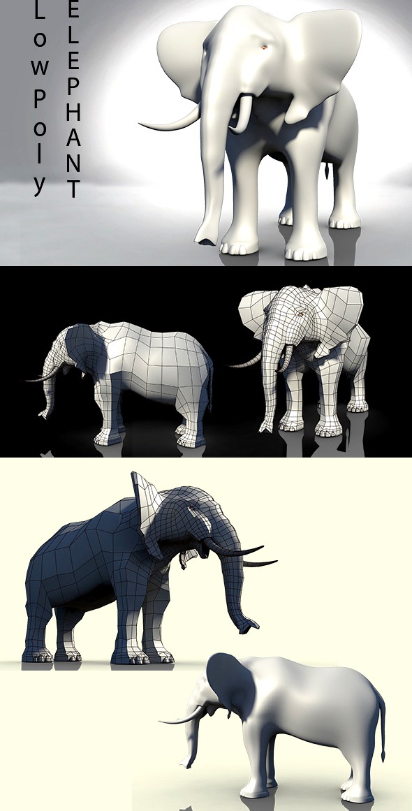 Low Poly Elephant
