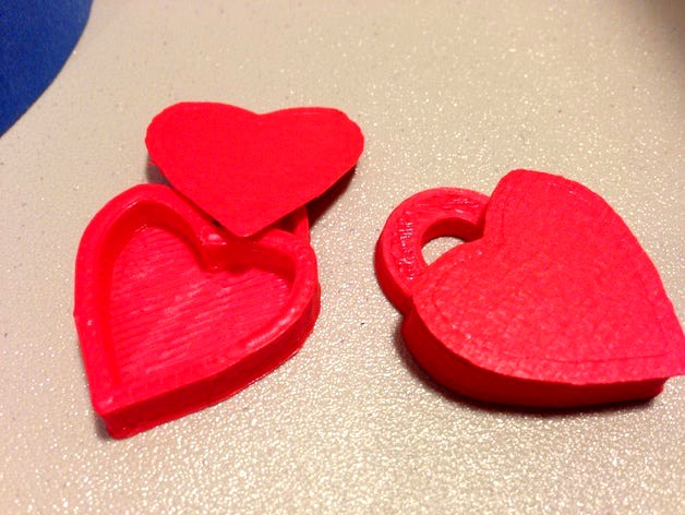 Heart Locket Slic3r Friendly by dblanton10