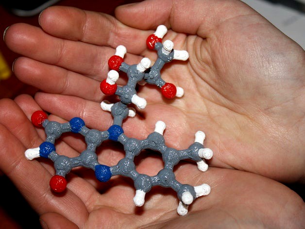 Riboflavin Molecule by MoleculeMaker
